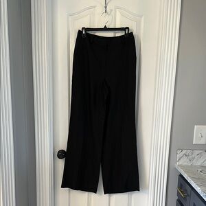 NWOT Brooks Brothers Black Wide Leg Linen Pants Size 6